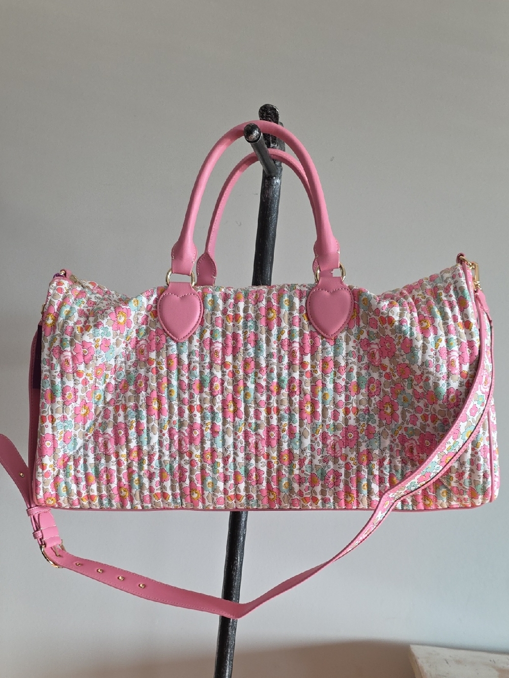 NWT Stoney Clover Lane X Liberty Of London Fabric Quilted Betsy Duffle Bag